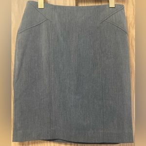 Anne Klein Pencil Skirt Size 6 Grey Knee Length